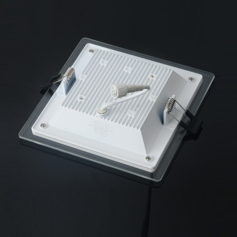 Glass Cover High Bright Ceiling Recessed Lamps LED Panel Light